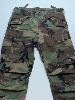Double RRL Ralph Lauren Camo Cargo Pants Mens 32x32 Military Style RipStop  READ